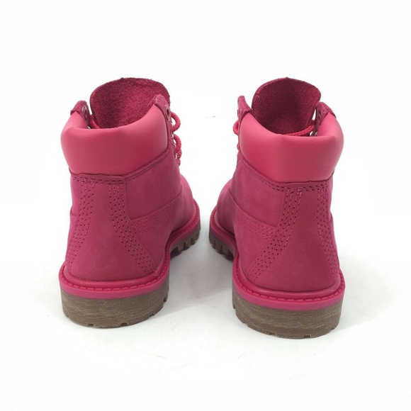 Timberland Toddler Girls Boots Pink Sz 10 NWB - Picture 4 of 8